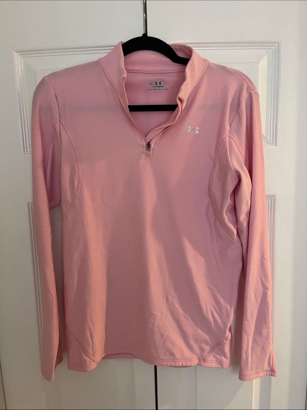 Under Armour Light Pink Quarter Zip Performance Pullover